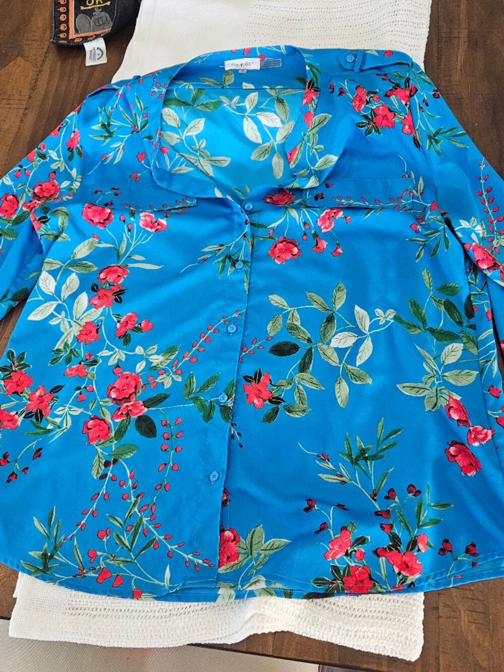 Calvin Klein Floral Button down Blouse